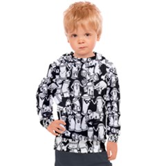 Graffiti Spray Can Characters Seamless Pattern Kids  Hooded Pullover by Amaryn4rt