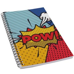 Pow Word Pop Art Style Expression Vector 5 5  X 8 5  Notebook by Amaryn4rt