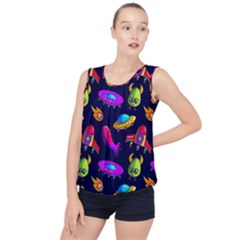 Space Pattern Bubble Hem Chiffon Tank Top by Amaryn4rt