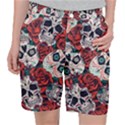 Vintage Day Dead Seamless Pattern Pocket Shorts View1