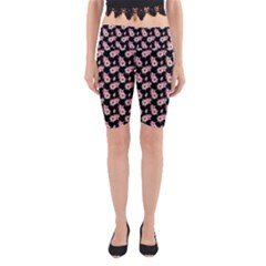 Floral Print Yoga Cropped Leggings by Saptagram