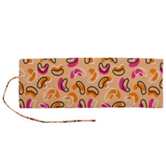 Beans Pattern Roll Up Canvas Pencil Holder (m) by designsbymallika