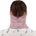 Pink Pattern with Cats Face Covering Bandana (Adult) View2