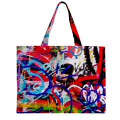 Crazy Grafitti Zipper Mini Tote Bag by essentialimage