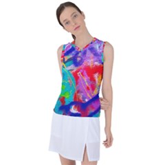 Crazy Graffiti Women s Sleeveless Sports Top by essentialimage