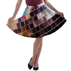 Disco Ball A-line Skater Skirt by essentialimage