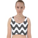 Copacabana  Velvet Racer Back Crop Top View1