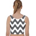 Copacabana  Velvet Racer Back Crop Top View2