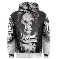 Monster Monkey From The Woods Men s Zipper Hoodie by DinzDas