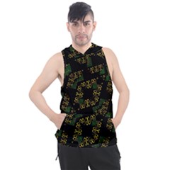 Modern Geometric Print Men s Sleeveless Hoodie