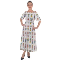 Female Reproductive System  Shoulder Straps Boho Maxi Dress  by ArtByAng