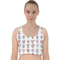 Female Reproductive System  Velvet Racer Back Crop Top