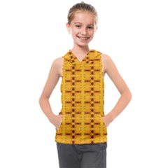 Digital Illusion Kids  Sleeveless Hoodie