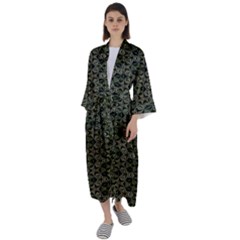 Kal00665 Maxi Satin Kimono