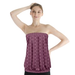 Digital Waves Strapless Top