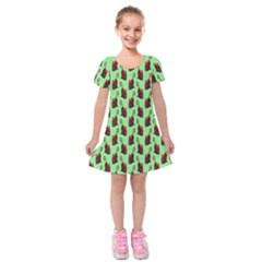 Funnyspider Kids  Short Sleeve Velvet Dress by Sparkle