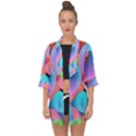 3d Color Swings Open Front Chiffon Kimono View1