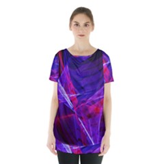 Fractal Flash Skirt Hem Sports Top by Sparkle