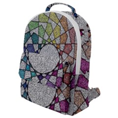 Wirldrawing Flap Pocket Backpack (small) by Sparkle