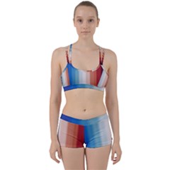 Blue,white Red Perfect Fit Gym Set by Sparkle