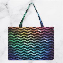 Digital Waves Medium Tote Bag by Sparkle