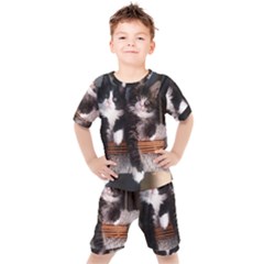 Cats Brothers Kids  Tee And Shorts Set by Sparkle