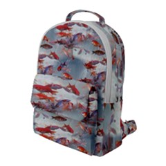 Golden Fishes Flap Pocket Backpack (large) by Sparkle