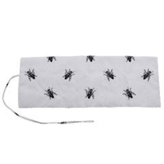 Housefly Drawing Motif Print Pattern Roll Up Canvas Pencil Holder (s) by dflcprintsclothing