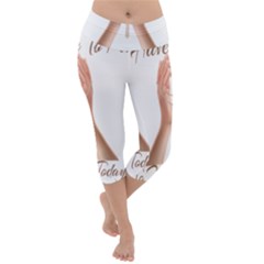 Panther World Limited Edition Prayer  Lightweight Velour Capri Yoga Leggings by Pantherworld143