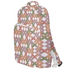 Squares And Diamonds Double Compartment Backpack by tmsartbazaar