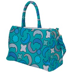 Cloudy Blue Moon Duffel Travel Bag by tmsartbazaar