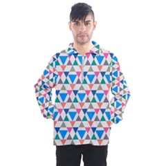 Multicolor Triangle Men s Half Zip Pullover by tmsartbazaar