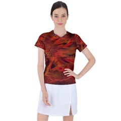 Fire Lion Flame Light Mystical Women s Sports Top by HermanTelo