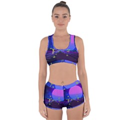 Blue Club Racerback Boyleg Bikini Set by Mariart