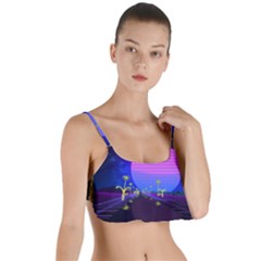 Blue Club Layered Top Bikini Top 