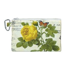 Yellow Roses Canvas Cosmetic Bag (medium) by ibelieveimages