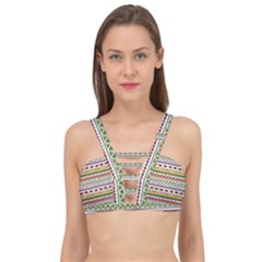 Bright Tribal Cage Up Bikini Top by ibelieveimages