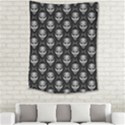 Grey Aliens Extraterrestrials UFO Faces Medium Tapestry View2