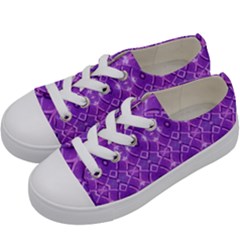 Geometric Galaxy Pattern Print Kids  Low Top Canvas Sneakers by dflcprintsclothing