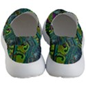 Jungle Print Green Abstract Pattern Women s Lightweight Slip Ons View4