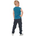 Mosaic Blue Pantone Solid Color Kids  Sport Tank Top View2