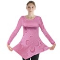 Pink Intricate Swirls Pattern Long Sleeve Tunic  View1