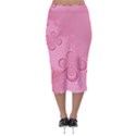 Pink Intricate Swirls Pattern Midi Pencil Skirt View2