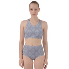 Grey Aliens Ufo Racer Back Bikini Set