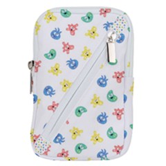 Cute Cartoon Germs Viruses Microbes Belt Pouch Bag (small) by SpinnyChairDesigns
