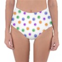 Cartoon Corona Virus Covid 19 Reversible High-Waist Bikini Bottoms View3