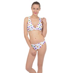 Cartoon Corona Virus Covid 19 Classic Banded Bikini Set  by SpinnyChairDesigns