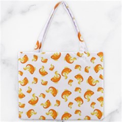 Orange Goldfish Pattern Mini Tote Bag by SpinnyChairDesigns