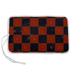 Red And Black Checkered Grunge  Pen Storage Case (s)