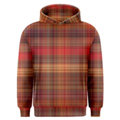 Madras Plaid Fall Colors Men s Overhead Hoodie by SpinnyChairDesigns